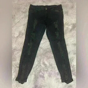 VIP Jeans 11/12 Distressed Black Jeans